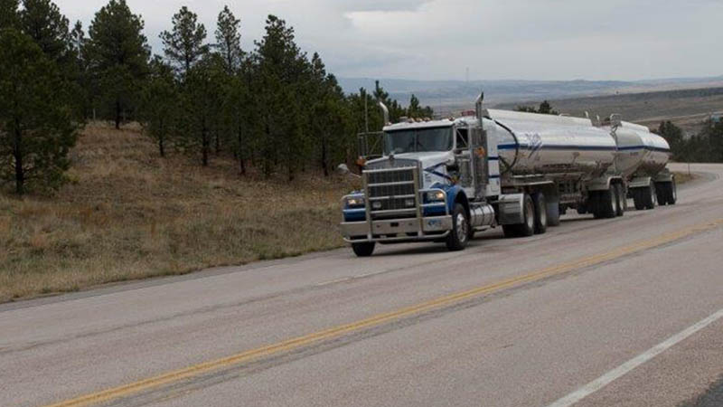 Family awaiting truck driver coming home