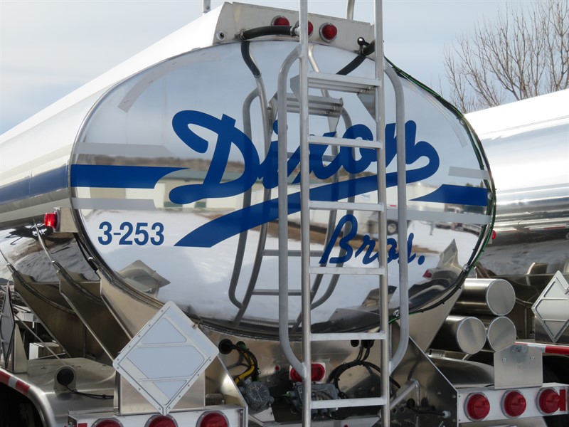 Logo on the back of the tanker